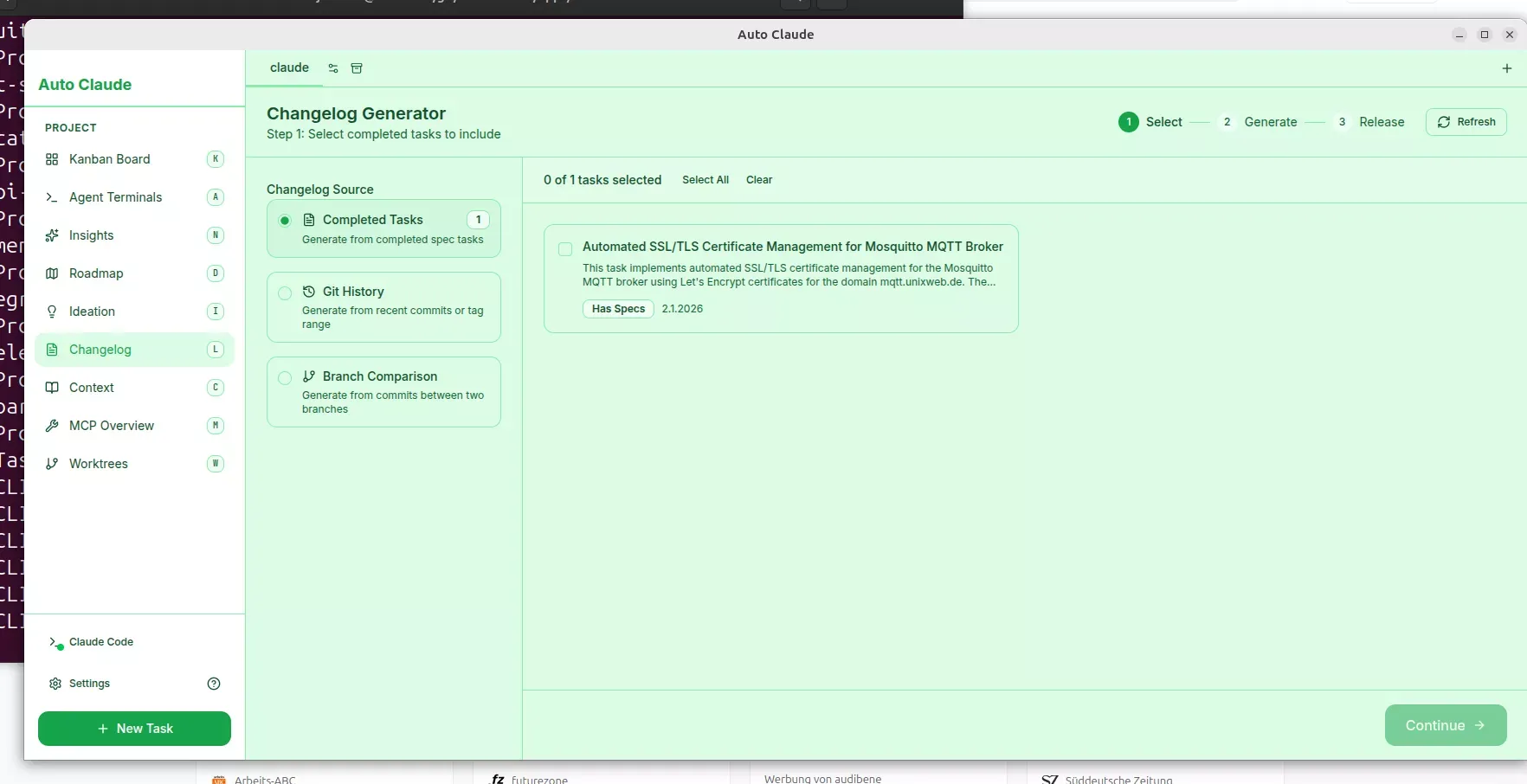 Change Log Generator